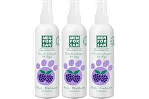 MENFORSAN Eau de Cologne à la mûre pour chien 125 ml – Lot de 3 unités