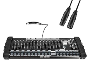 GDJRTTK da palco D-MX 512, Console mixer luci con cavo D-MX, Kit console D-MX per spettacoli di luci, feste, discoteche, pub, night club, bar DJ e teste mobili