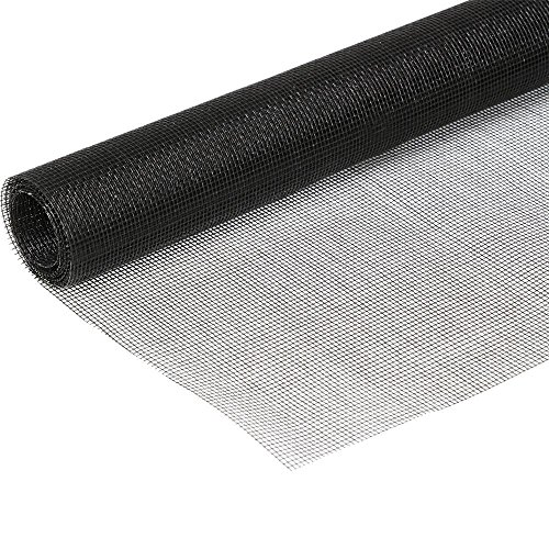 Yahee 5m Fliegengitter Gewebe Insektenschutzgitter Insektenschutzgewebe für Fenster und Türen aus Fiberglas, Schwarz (S_500*100cm) - 6