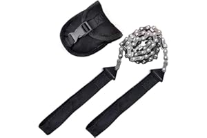 CIAIPLW NA Survival Hand Chainsaw Folding Hand Chain Saw Fast Wood & Tree Cutting Emergency Outdoor Survival Gear Camping Pocket Chainsaw for Camping/Hiking Chainsaw