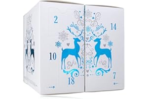 accentra - Calendrier de l'avent beauté avec 24 produits maquillage & cosmétiques - calendrier de l'avent maquillage femme, rouge à lèvres, vernis à ongles, fard à paupières, Calendrier de Noël beauté