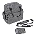 Zicac Baby Dot Printed Multi Function Large Capacity Waterproof Oxford Diaper Nappy Changing Bag Nursery Top Handle Satchel Bags Set Mummy Backpack Shoulder Bag (Black)