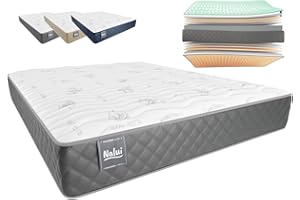 ZZ DON DESCANSO Don Descanso - Colchón 150x190 Viscoelastico Mulhacen DualSense, Altura ± 26cm. Multicapa con Núcleo GravityFoam, Firmeza Alta, Doble Cara Invierno/Verano, Transpirable. Fabricado en España, Gris