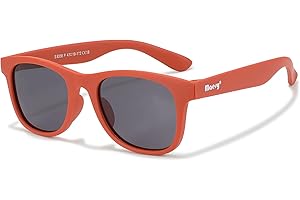 Maesy Kinder Sonnenbrille für 3-6 Jahre - UV400 Polarisierter Schutz - Flexibler und Biegsamer Rahmen - Sichere und Bequeme Kindersonnenbrille für Kleinkinder und Dreikäsehochs - Lino