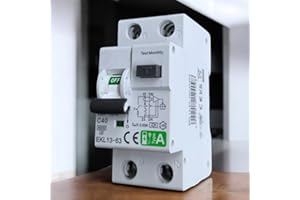 VL VILLORE Interruptor diferencial superinmunizado Clase A -RCBO diferencial con magnetotérmico incorporado- SI, con protección sobrecorriente y fugas (40A, 2P, 30mA)