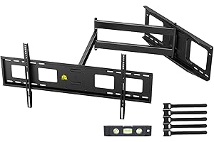 FORGING MOUNT Supporto TV Parete con Braccio di Estensione 1090mm, Staffa TV Braccio TV Girevole Orientabile per Piatto e Curvo da 50-95 Pollici Capacità di 50 kg, Max VESA 800x400mm