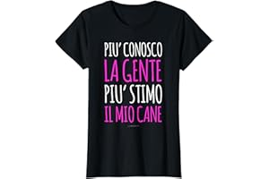 LUMOMIX Magliette Divertenti Cani Scritte Ironiche Stimo Il Mio Cane Maglietta