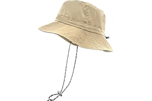 lifwimner Sonnenhut Damen Herren Fischerhut mit Kinnriemen Wasserdichter Eimer Damen Schnell Dry Packable Hut Sommer Outdoor Aktivitäten