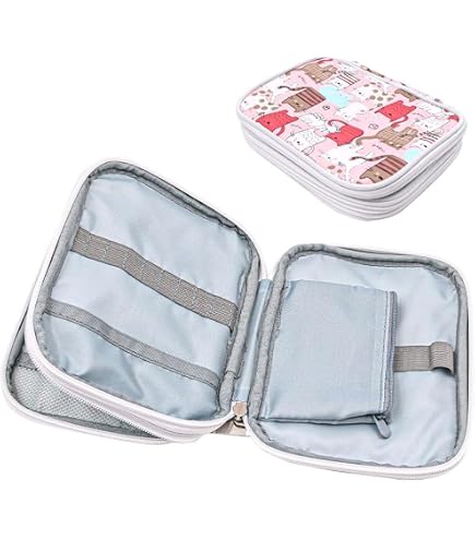 Faultier-Sonnenblumen Häkeltaschen-Etui – Mit Reißverschluss, 19,1 X 15,9 Cm – Für Häkelnadeln & Zubehör