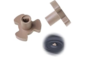 OHYER 2 Stücke Koppler für Plattenspieler Mikrowelle Drehkreuz für Mikrowellen-Drehteller Koppler Mikrowellen-Drehscheibe Koppler Kunststoff Y-Telleraufnahme für Ersatz Antriebsteil Mikrowelle (1)