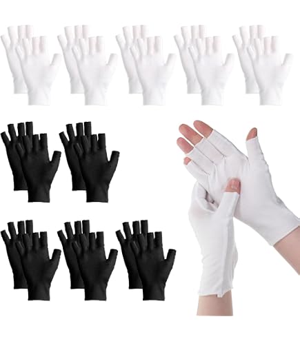 Baumwollhandschuhe Fingerlose Handschuhe Rutschfeste Fahrradhandschuhe Sonnenschutz Laufhandschuhe