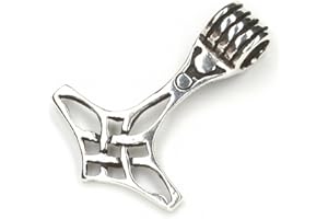 Drachensilber Thors Hammer Wikinger Schmuck Anhänger Silber Mittelalter Mjölnir Silberanhänger