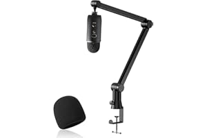 Blue Yeti Mikrofon Arm mit Popschutz - Blue Yeti X Mikrofonarm, Versteckte Kabel, Blue Yeti Boom Arm und ASMR Pop Filter für Studio, Podcaster, Streaming Mic Arm Ständer von YOUSHARES