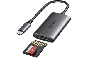 ‎UGREEN UGREEN USB C 312MB/S Kartenleser SD 4.0 Kartenleser USB C Card Reader Micro SD Adapter Aluminium kompatibel mit iPhone 17 Serie, Galaxy S25 Serie, iPad, MacBook, Surface pro/Surface Book usw