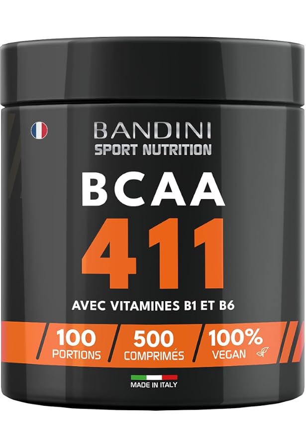BCAA 8:1:1 En Poudre Bandini - Zéro Sucre - Saveur Agrumes - 400g - Fabriqué En Italie - Pour La Musculation