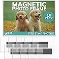 pbf PHOTO BOOTH FRAMES - 6x4 Clear Acrylic Picture Frame Magnet Magnetic Acrylic Frame Refrigerator (10 Pack)