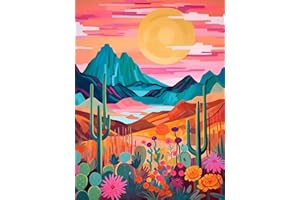 ASKKQTX Malen Nach Zahlen Erwachsene,Landschaft DIY Paint by Numbers Adult Handgemalt Ölgemälde Kit für Anfänger Kinder und Erwachsene Blumen Baum Pflanzen Einfach Als Geschenk Home Wand Dekor 30X40 CM