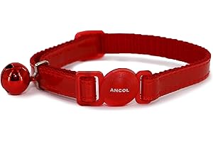 Ancol Reflektierendes Katzenhalsband, glänzend, mit Sicherheitsschnalle