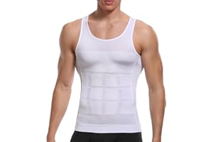 SLIMBELLE Men's Body Shaper Vest Slimming Vest Elastic Shapewear Compression Shirt for Men Slim Tummy Control Waist Trainer Shaper Tank Top