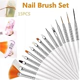 Fontenay 15'Li Tırnak Nail Art Desen Tırnak S&uuml;sleme Ve Boyama Fır&ccedil;a Seti Renkli