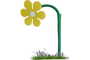 HEMORE Crazy Daisy Water Sprinkler, 29.9inch Garden Dancing Flower Sprinklers, Lawn Watering Sprinkler Sprayer, Garden Irrigation Tool for Yard Plant Flower Lawn Watering (Yellow)
