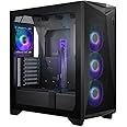 MSI MPG GUNGNIR 300R AIRFLOW Mid-Tower PC Case - E-ATX Capacity, 4 x 120 mm ARGB Fans with Hub Controller, Vertical GPU Support & Stand, Dust Filters, Cable Routing, USB Type-C (20Gbps)