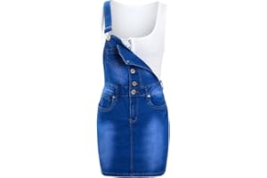 SS7 Womens Denim Dungaree Dress