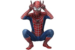 YILYMINA Spiderman Kostüme für Kinder Spiderman Anzug Spandex Action Dress Ups und Zubehör Party Cosplay Kostüm Halloween Karneval