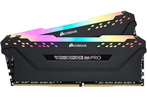Corsair Vengeance RGB PRO 32 GB (2 x 16 GB) DDR4 3200 MHz C16 XMP 2.0 Enthusiast RGB LED Illuminated Memory Kit - Black