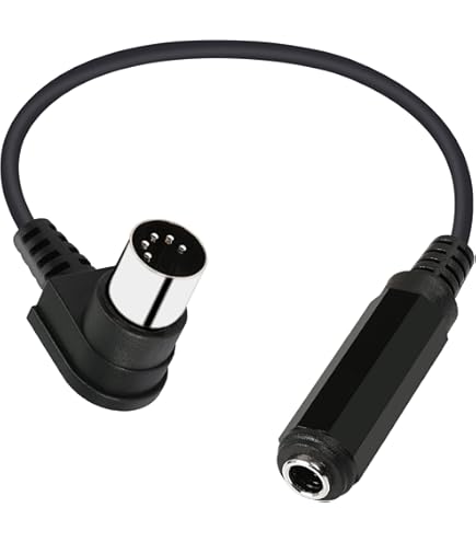 Câble DIN Mâle 5 Broches, Câble MIDI, 6,35 Mm Vers MIDI TRS Stéréo Mâle