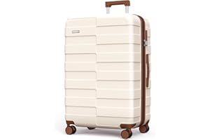 Vipbox Kofferset Hartschale (3 Jahre VIP-Service) Leicht 100% PC Ultra-Langlebige Erweiterbar Trolley Handgepäck Reisekoffer mit Rollen und TSA Schloss