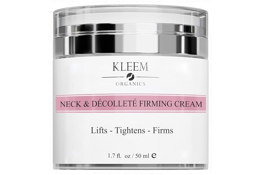 Kleem Neck Firming Cream for Sagging Skin - Anti Aging Neck Cream with Retinol & Panthenol - Firming Neck & Décolleté Cream that Improves Elasticity, Smooths Fine Lines & Wrinkles - 50ml