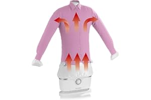 CLEANmaxx Automatyczna prasa do suszenia i wygładzania koszul i bluzek, łącznie z nakładką na spodnie, innowacyjny i delikatny sposób na wygładzenie prania