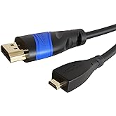 KabelDirekt &ndash; 2m &ndash; micro-HDMI cable (HDMI &ndash; Micro-HDMI, high speed &ndash; with 4K@60 Hz &ndash; Ethernet for two-way &ndash; Ultra HD