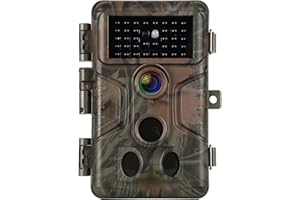 Folgtek Wildlife Camera HD Natural Camera 64MP 1296P with 100 Feet Night Vision Distance 0.1S Quick Release 120° Wide Angle Infrared Sensor IP66 Waterproof for Wildlife Watching