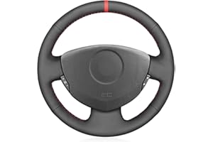MEWANT Funda de Volante para Renault Clio 2 2001-2008 / Twingo 2 2007-2014 / Dacia Sandero 2008-2012 / Clio Steering Wheel Cover