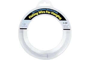 CREAWONDER Clear Fishing Wire, 820ft Monofilament Fishing Line, Clear String for Hanging, Invisible Strong Wire Nylon Thread for Hanging Balloon Garland Picture Decorations