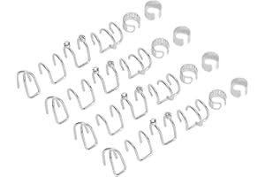 UXSIYA Viking Beard Beads, 24Pcs Antique Exquisite Viking Beard Beads Clamp Metal Unique Durable for Bracelet