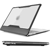 McStorey MacBook Air 13.3 İn&ccedil; Kılıf A2337 M1 A2179 A1932 Uyumlu Hard Case Sert Kapak, Şeffaf Rugged Bumper Koruyucu Kılıf, Ka