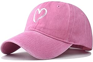 MAZELIKEHOOD Baseball Cap Adjustable Unisex Cotton Breathable Casual Sport Heart Sun Hat for Women Men