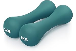 Core Balance Neoprene Bone Dumbbells Set Of 2 Cast Iron Hand Weights Fitness (2 x 0.5kg, 0.75kg, 1kg, 1.5kg, 2kg, or 3kg)