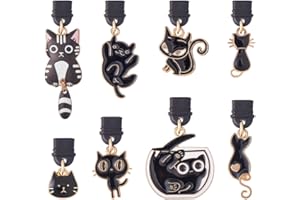 DICOSMETIC 16 pièces Bouchon Anti-poussière pour Téléphone Type-C Bouchon de Poussière en PVC avec Charme en Alliage Émaillé pour Port de Chargement de Téléphone Portable