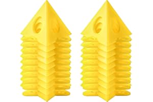 ULAWELLOR 20 Stück Maler-Pyramiden Gelbe Kegelständer Gelber Kegel Ständer Schranktüren Handwerk Kunststoff Kit für Leinwand Schranktür Gelb