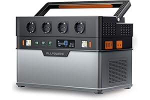 ALLPOWERS S1500 przenośna stacja zasilająca 1092 Wh z akumulatorem mobilnym z 4 gniazdami 1500 W (szczyt 3000 W), szybkie ładowanie, generator solarny do zasilania domowego, na kemping i do kamperów