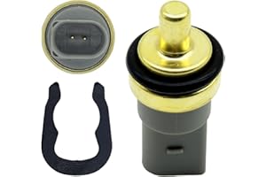 HISPORTS HiSport capteur de température du liquide de refroidissement moteur 06A919501A,1 pièce 4 pôles compatible avec VW Beetle CC Eos Golf GTI Jetta Passat Rabbit Touareg Audi A3 A4 A5 A6 A8
