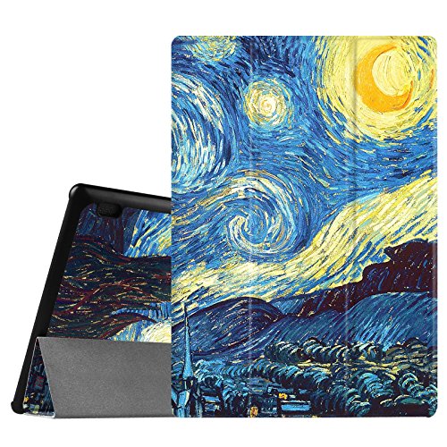 Fintie Lenovo Tab 2 A10-30 / Tab 2 A10-70 / Tab 3 10 Plus Hülle - Ultra Slim Superleicht Schutzhülle Tasche mit auto Sleep / Wake Funktion für Lenovo Tab 2 A10-30 / A10-30L / A10-30F / Tab 2 A10-70 / A10-70L / A10-70F / TAB3 10 Plus / Tab 3 10 Business 10,1 Zoll Tablet, Sternennacht