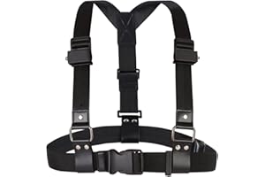 BOBLOV Body Camera Chest Mount, Body Camera Harness, Dual Shoulder Vest Chest Vest for All Body Cameras, Durable Compact Wearing with Adjustable Size