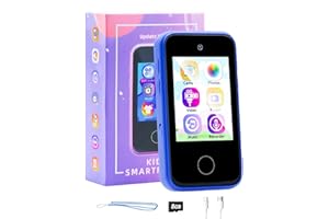 ZILYNHOM Smart Phone Toy for Kids Age 3-8, Xmas Birthday Gift for Girl & Boy 4 5 6 7 9 Years Old, Toddler Pretend Play Cell Phone with Camera, MP3 Music Player, Alarm, Puzzle Games, Flashlight, 8GB SD Card