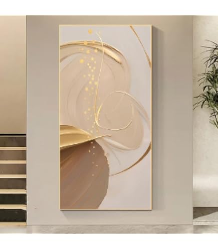 Tableau Déco En Relief Atmosphera Azra - 50x70cm, Beige, Effet 3D Textile - Pour Mur Salon/chambre