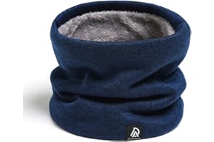 Rayson Scaldacollo Uomo Sciarpa Invernale Donna Elastico Tubolare Paracollo Termico Unisex Lavorata a Maglia Caldacollo In Pile Spessa Per Sport In Bicicletta